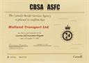 CBSA Certification